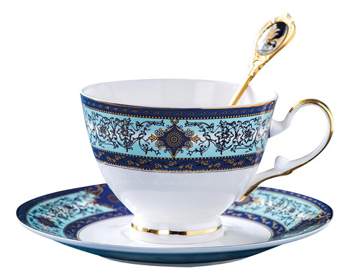 Euro Style Bone China Tea Cup And Saucer Set, Tea Coffee Cup