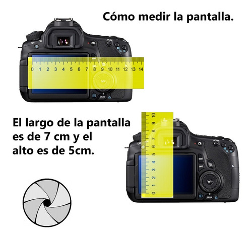 Imagen 3 de 3 de Protector De Pantalla Para Cámaras Medidas 7 Cm X 5 Cm.
