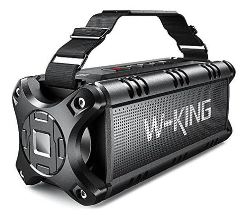 Bocina Portátil W-king Bluetooth 50w Impermeable -negro