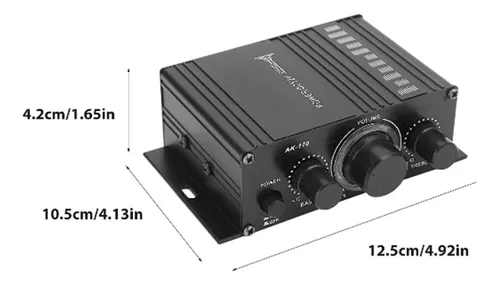 Mini Amplificador De Potencia De Audio Para Auto