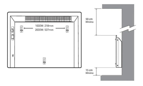 Calefactor Vitroconvector Peabody Pe-vc20 2000w Blanco