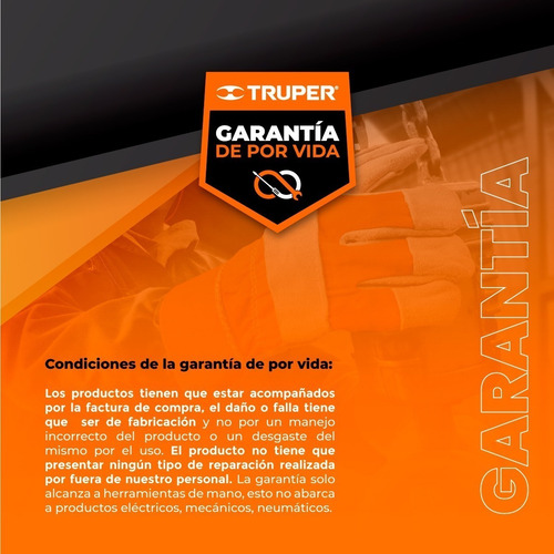 Tijera Poda Cuchilla Curva Corte Uva Jardin Truper 18457