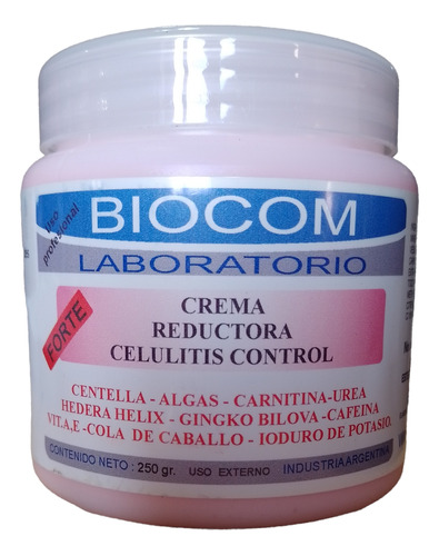 Crema Masajes Reductores Celulitis Forte X250gr - Biocom 