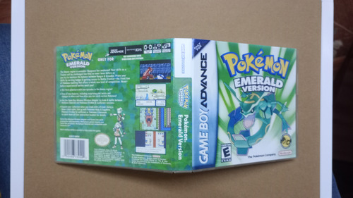 Caja Para Juego Pokémon Esmeralda Game Boy Adv, Nds. Repro