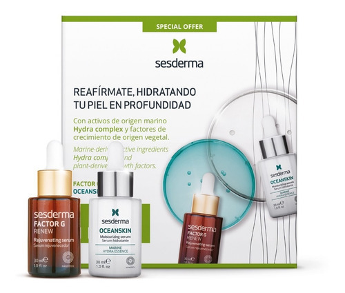 Pack Sesderma Factor G + Ocean Skin Serum Tipo de piel Todo tipo de piel