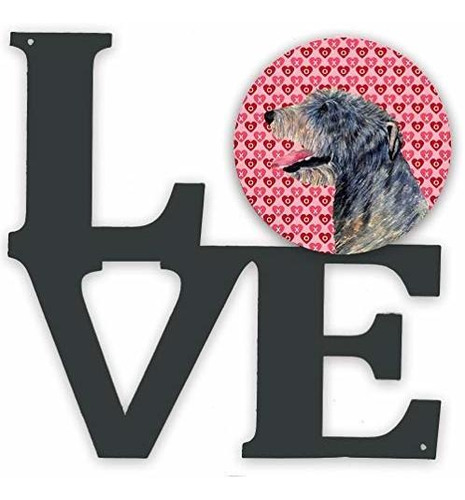 Caroline's Treasures Ss4506walv Irish Wolfhound Hearts Love 