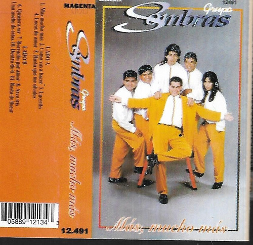 Grupo Sombras Album Mas Mucho Mas Sello Magenta Cassette