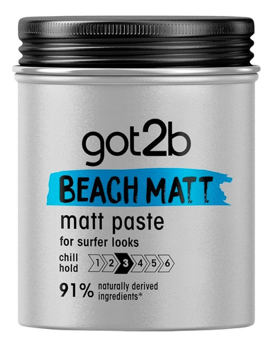 Schwarzkopf Got2b Beach Boy Matte Paste Surfer Look - 100ml