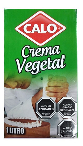 Crema De Leche Vegetal Calo 1litror(2 Unidad)-super