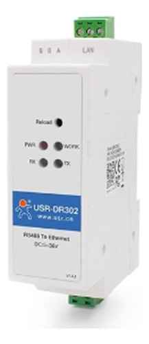 Usr-dr302 Rail Din Rail Serial Rs485 A Ethernet Tcp Ip Serve