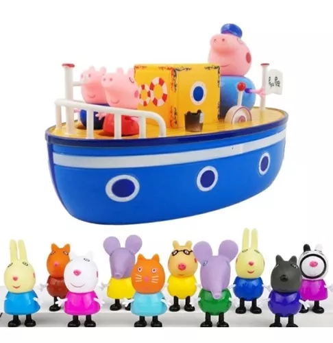 Brinquedo desenho peppa pig barco do vovo pig