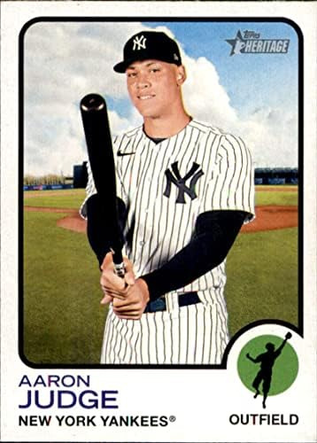 2022 Topps Heritage 44 Aaron Judge Tarjeta De Béisbol Oficia