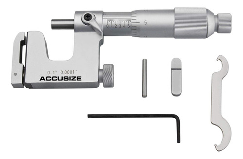 Accusize Herramienta Multi Anvil Micrometer Caja Sabana