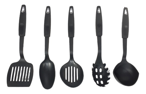 Set 5 Utensillos Cocina Nylon Cucharon Espatula Sheshu Home