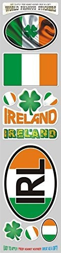 Calcomanías Cromadas Para Coche Sts-irl Irlanda Irlandés 10 