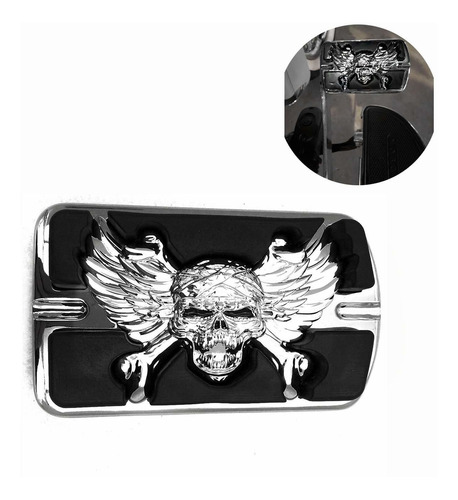 Xkmt Wing Skull Zombie Emblema Cromado Compatible Con Tourin