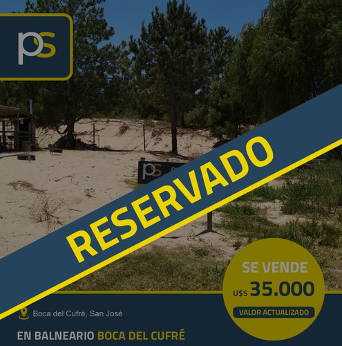 Se Vende Terreno En Boca Del Cufré A Pocos Metros De La Playa.