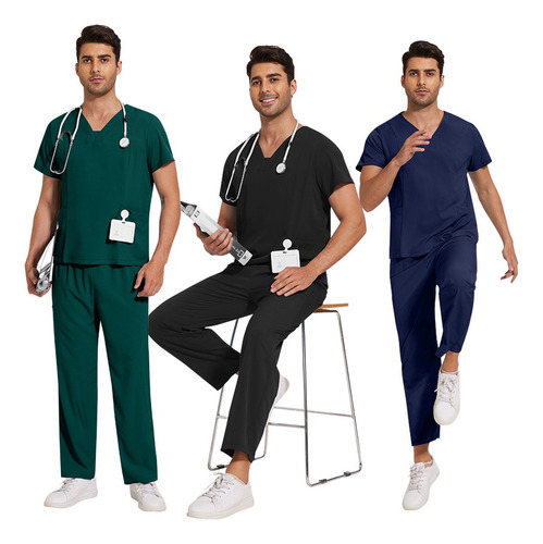 Pijama Quirúrgica Scrub Jogger Uniforme Medico Antifluido