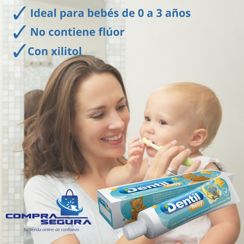 Imagen 2 de 6 de Pasta De Dientes Infantil Sin Fluór Y Con Xilitol