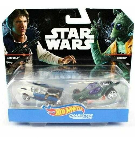 Star Wars Han Solo & Greedo Set Hot Wheels Autos De Metal