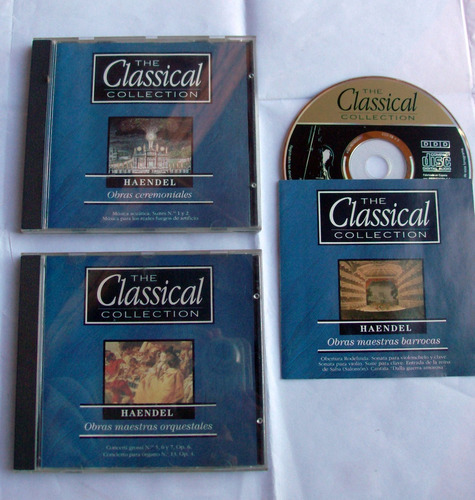 3 Cds / Haendel - The Classical Collection / Excelent Estado