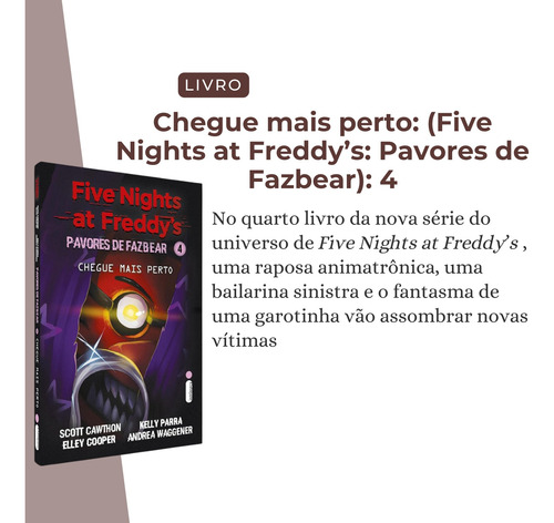 Five Nights At Fredd'ys: Pavores Fazbear - Kit Completo Com 4 Volumes