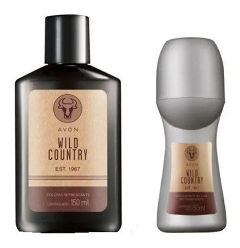 Wild Country Avon Fragancia Masculina Set Colonia Des.