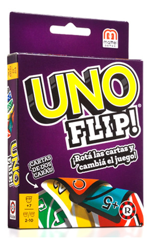 Juego De Cartas Uno Flip Original Ruibal Mattel 7603