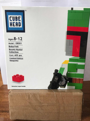 Cube Head Boba Fett Limited Edition Maquete. 08001 Lego