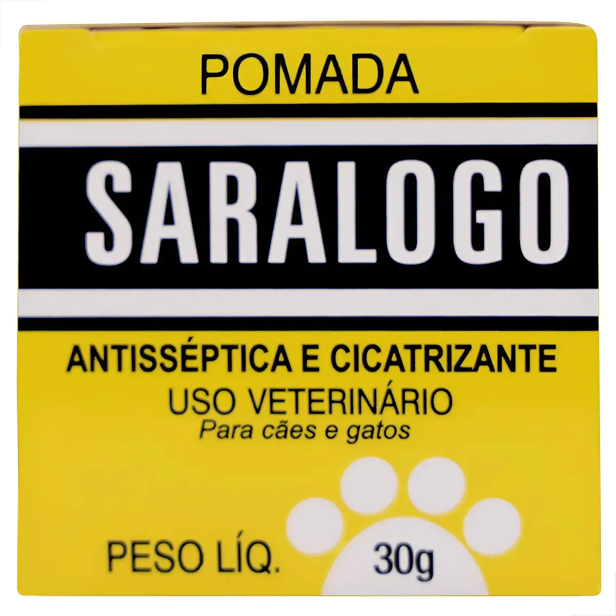 Pomada Cicatrizante Saralogo Para Cães E Gatos 30 Gramas