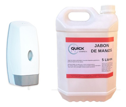 Jabon Liquido De Manos Por 5 Lts Y Dispenser