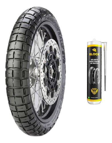 Pneu 100/90-19 57v Scorpion Rally Str Pirelli + Selante