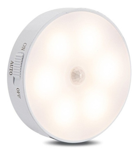 Luminária Led Sensor Presença p/ Armários Recarregável Usb