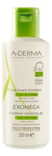 Gel Aderma Exomega Control Limpia Cuerpo Pelo 2 En 1 200ml