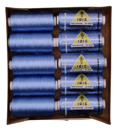 Caja Seda Amarilla Hilosiris (caja Con 10 Tubos De 25gr C/u) 917