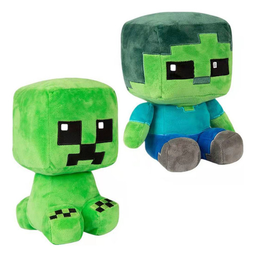 2piezas De Creeper Minecraft Calidad Superior Peluche