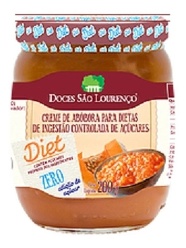 Doce Abobora Cremoso Diet São Lourenço 210g