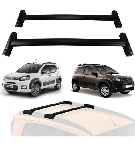 Rack Travessa De Teto Fiat Uno Way 2011 A 2018 2019 2020