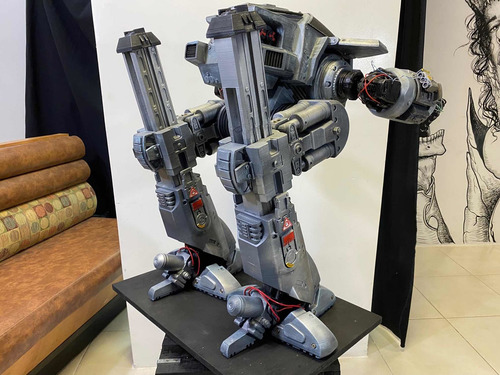 Ed 209 Robocop Neca 1/4 Custom (70cm) Leia O Anúncio (Recondicionado)