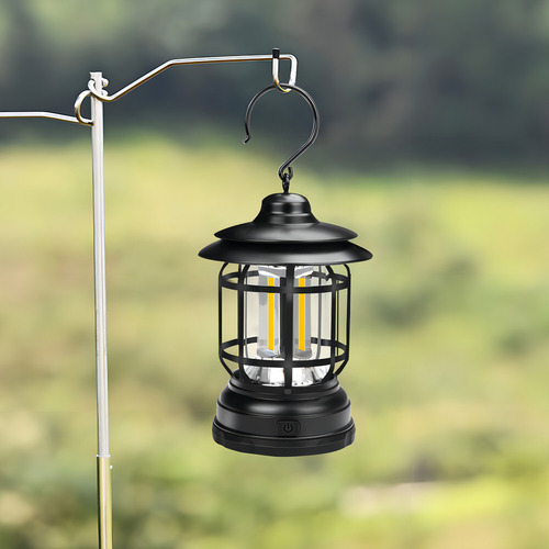Lámpara Led Retro Para Campamento, Exteriores Color Army