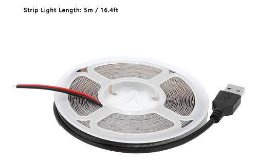 Imagen 4 de 9 de Rgb Tira Flexible Luces Usb Alimentado Bajo Voltaje 5v Led L