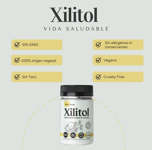 Endulzante Natural Vegano 0 Calorias Xilitol