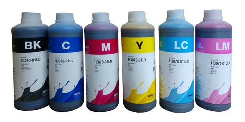 Kit 4x 250 Ml Tinta Inktec H3070 Compatible Hp Base Agua Dye