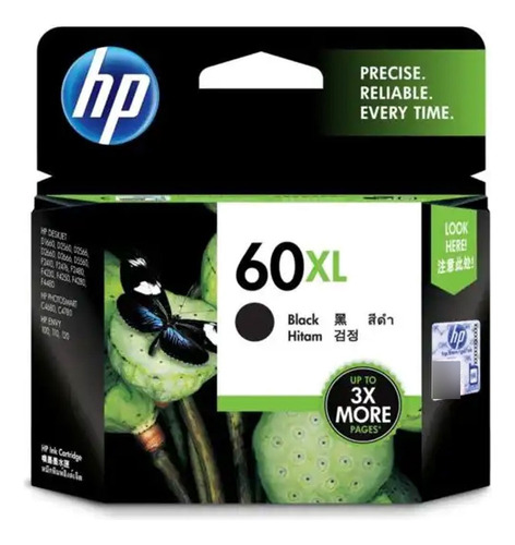 Tinta Hp 60xl Negra Original