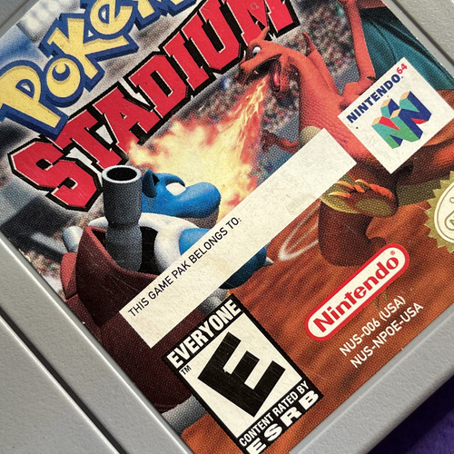 Pokémon Stadium N64 + Manual Original (Usado)