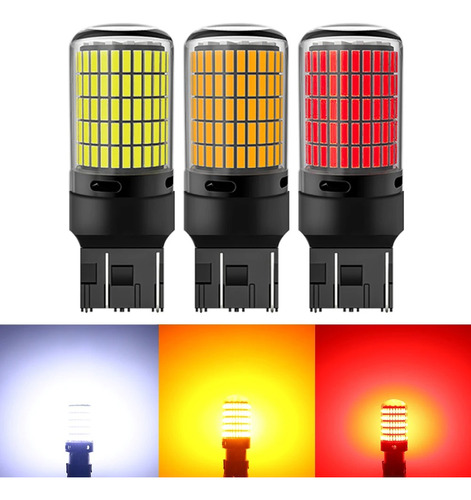 X2 Amplleta Led 7443 T20 W21 5w 144smd 12v Doble Contacto