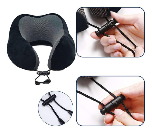 Almohada De Cuello Cojin De Viaje Memory Foam Confort