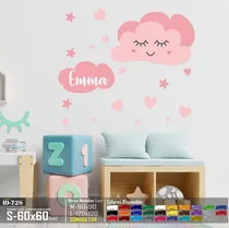 Comprar Vinilos Decorativos Nubes Con Pestañas Corazones Stickers