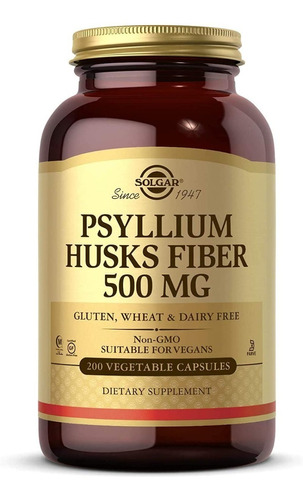 Psyllium Fibra 200 Caps - Solgar - Unidad a $954