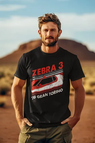 Camiseta Autos Clasicos Gran Torino Zebra